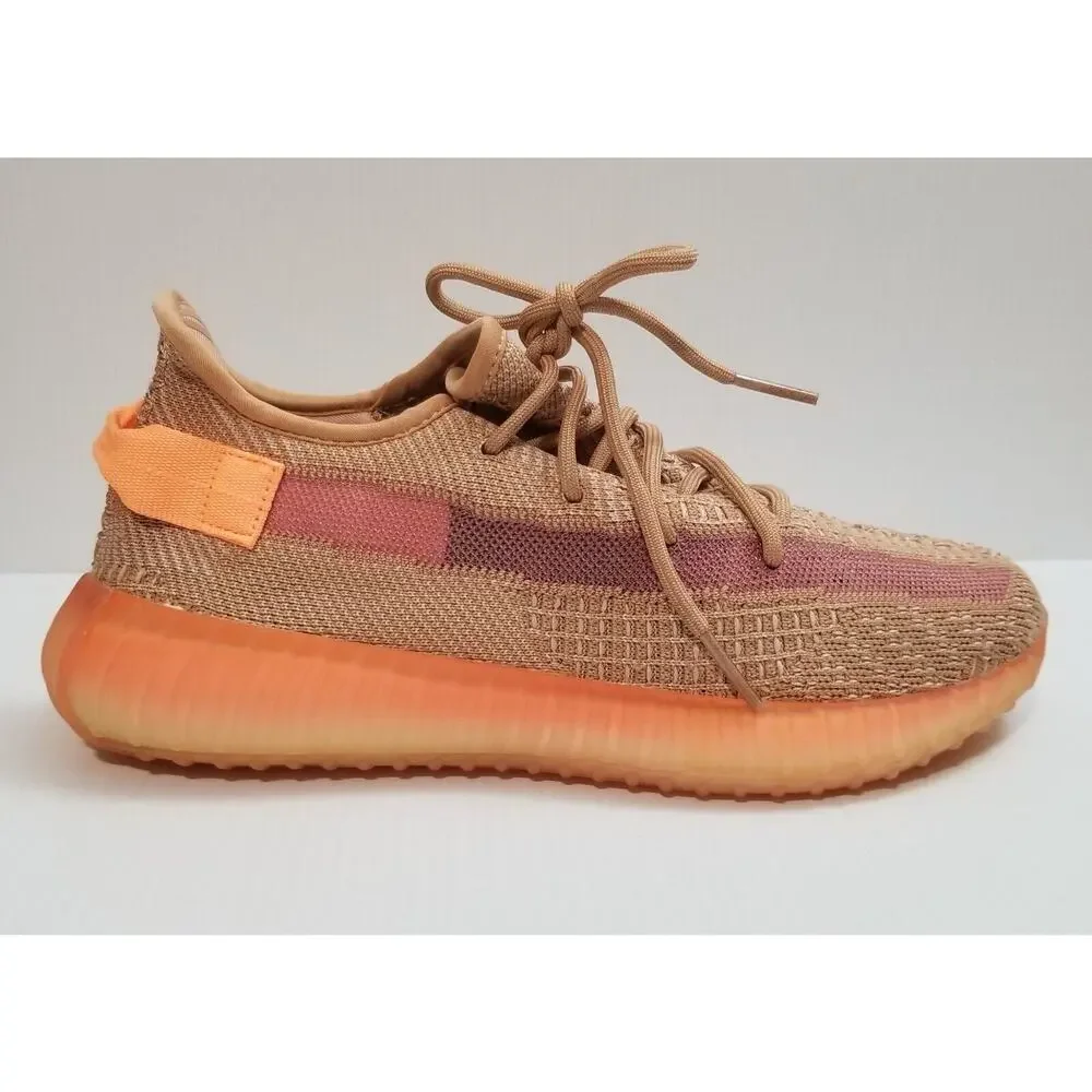 Size 8.5 adidas Yeezy Boost 350 V2 Clay 2019 Orange Icy Soles Creamsicle Sneaker